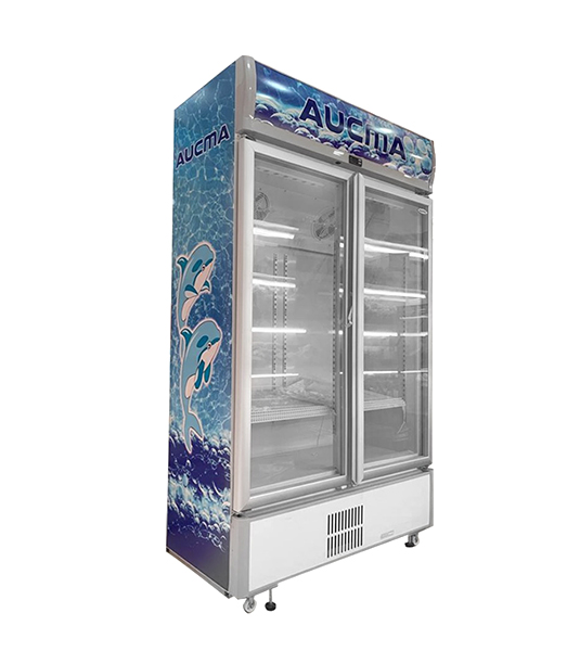 🧊 Vitrine Réfrigérée Verticale AUCMA – SC-609E – 609L – Double Porte Vitrée – Économie d’Énergie