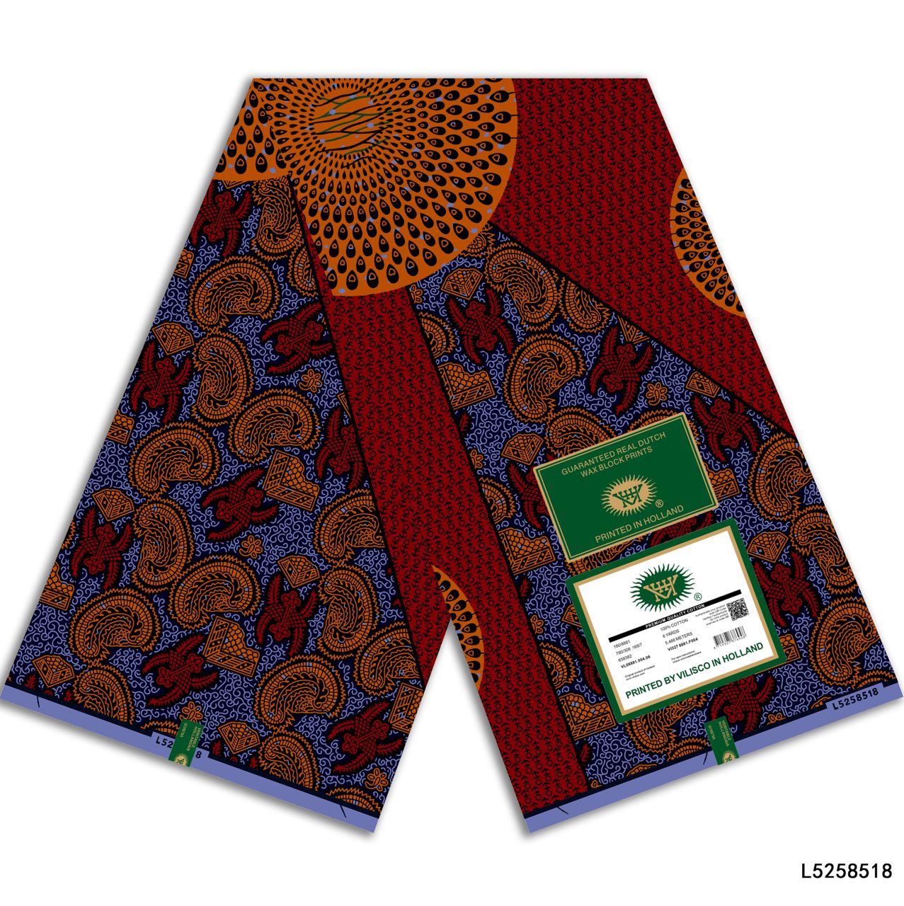Tissu imitation Vlisco 6 mètre