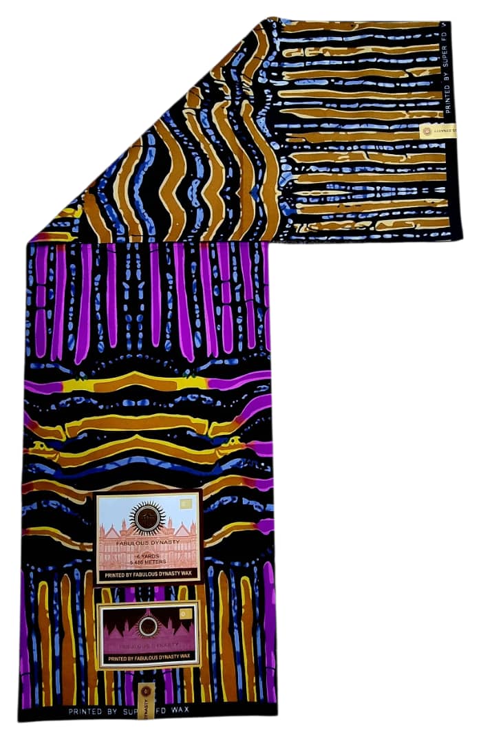Tissu Wax Africain FABULOUS DYNASTY WAX 6m