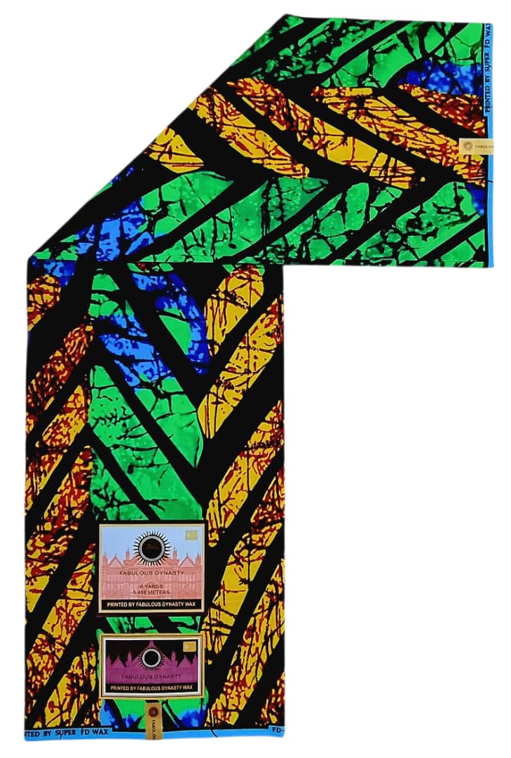 Tissu Wax Africain FABULOUS DYNASTY WAX 6m