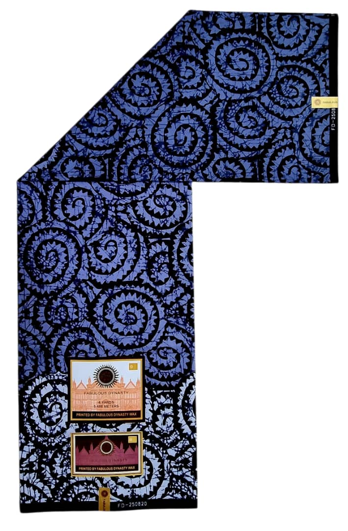 Tissu Wax Africain FABULOUS DYNASTY WAX 6m