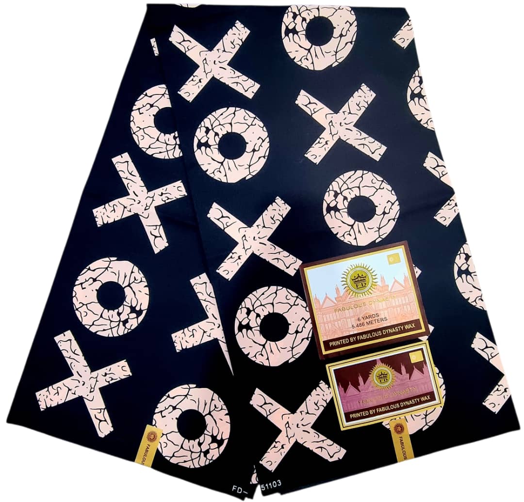 Tissu Wax Africain FABULOUS DYNASTY WAX 6m