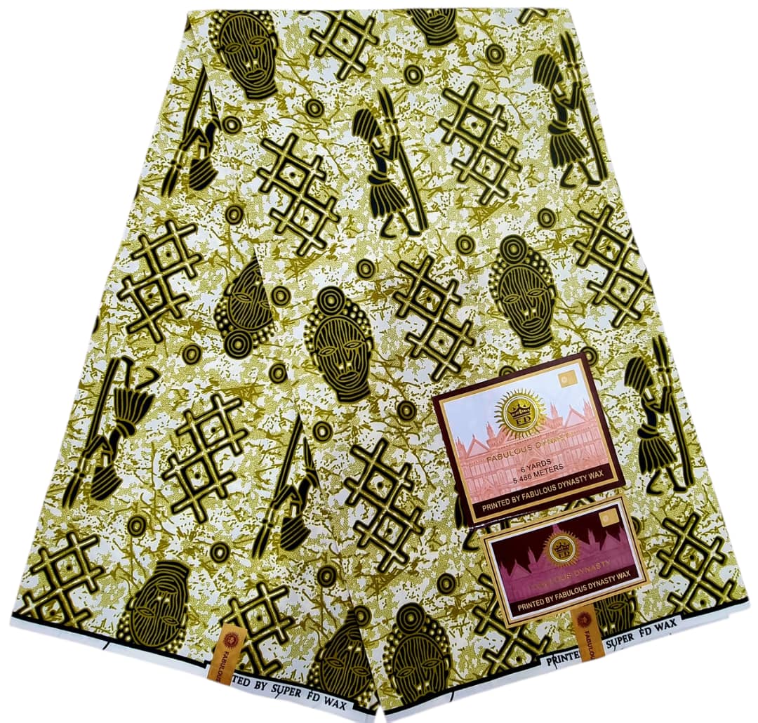 Tissu Wax Africain FABULOUS DYNASTY WAX 6m