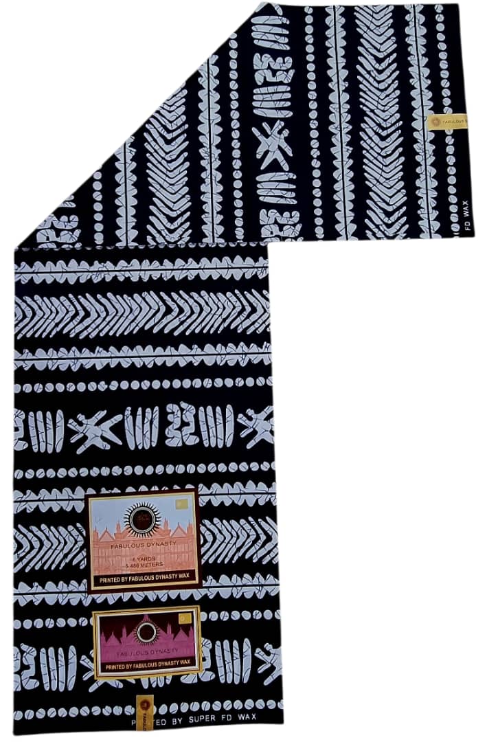 Tissu Wax Africain FABULOUS DYNASTY WAX 6m