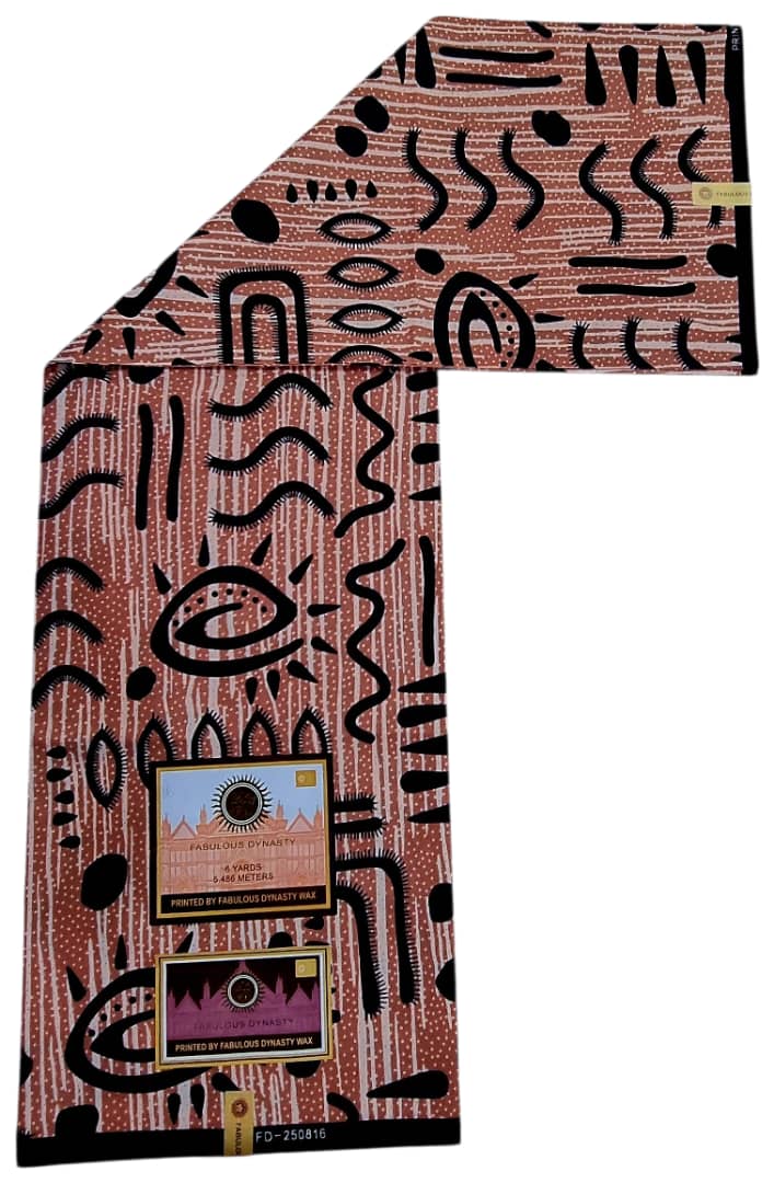 Tissu Wax Africain FABULOUS DYNASTY WAX 6m