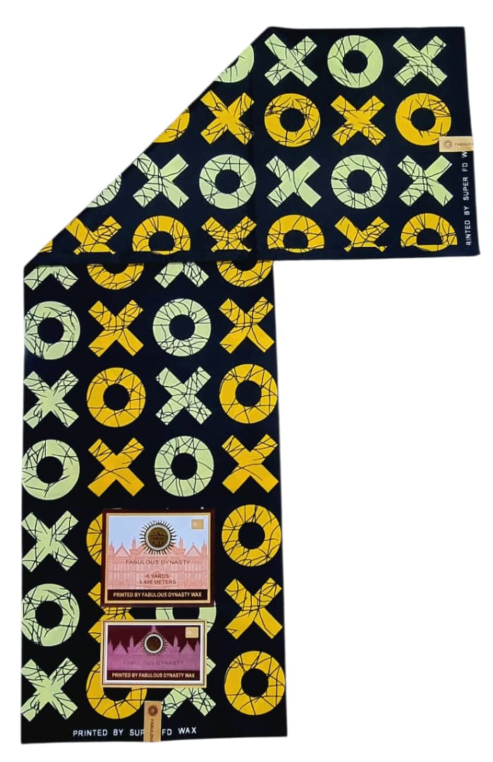 Tissu Wax Africain FABULOUS DYNASTY WAX 6m