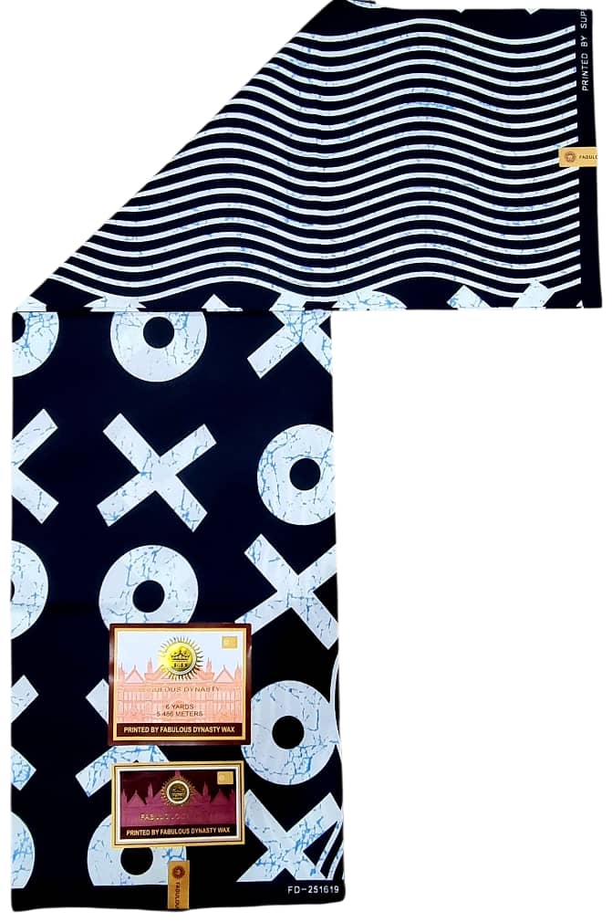 Tissu Wax Africain FABULOUS DYNASTY WAX 6m