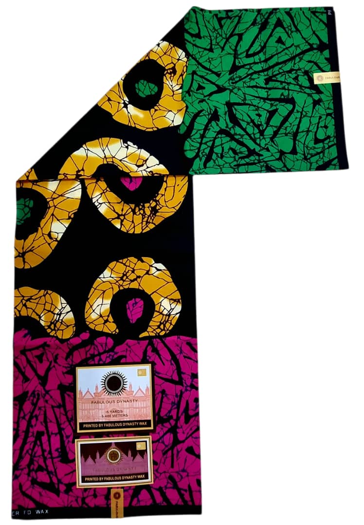 Tissu Wax Africain FABULOUS DYNASTY WAX 6m