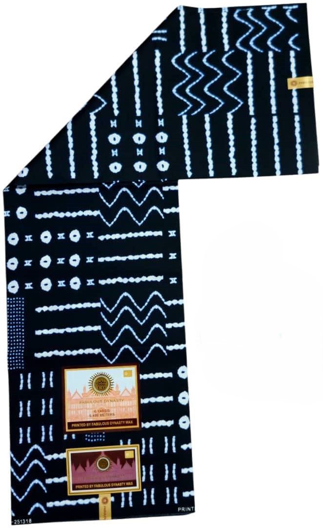 Tissu Wax Africain FABULOUS DYNASTY WAX 6m