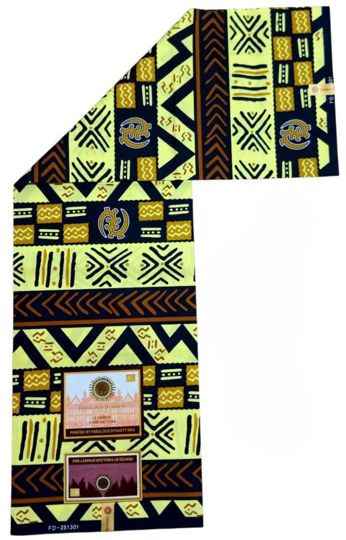 Tissu Wax Africain FABULOUS DYNASTY WAX 6m