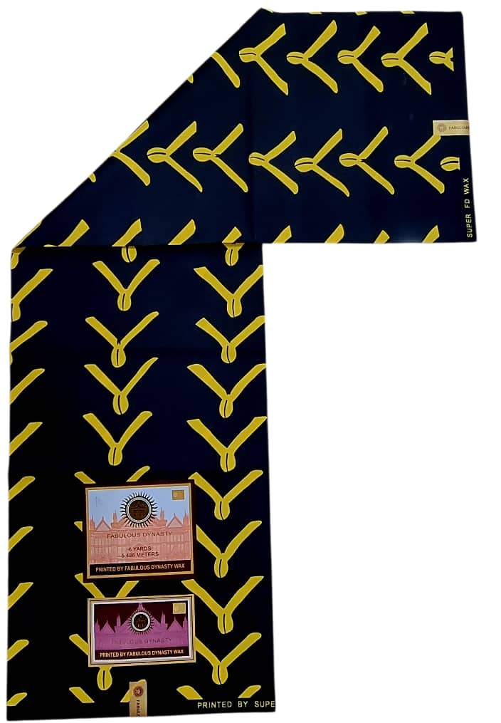 Tissu Wax Africain FABULOUS DYNASTY WAX 6m