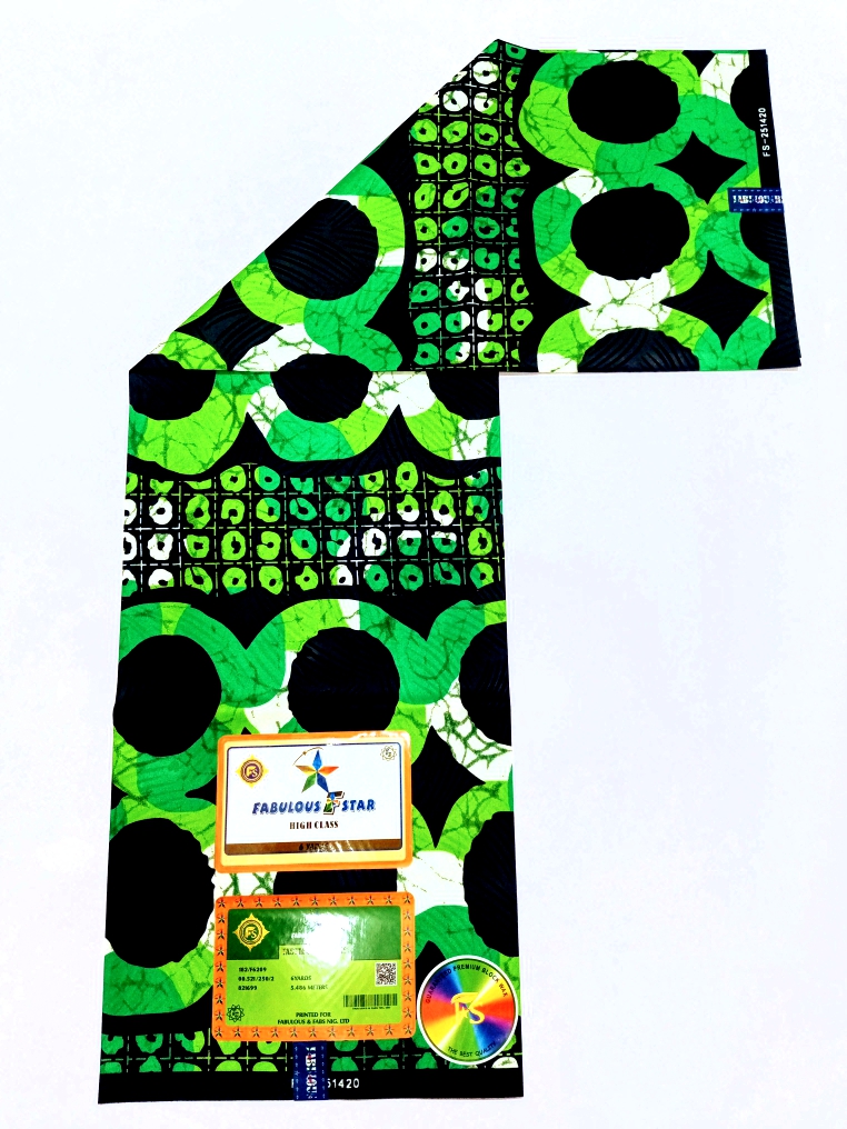 Tissu Wax Africain FABULOUS DYNASTY WAX 6m