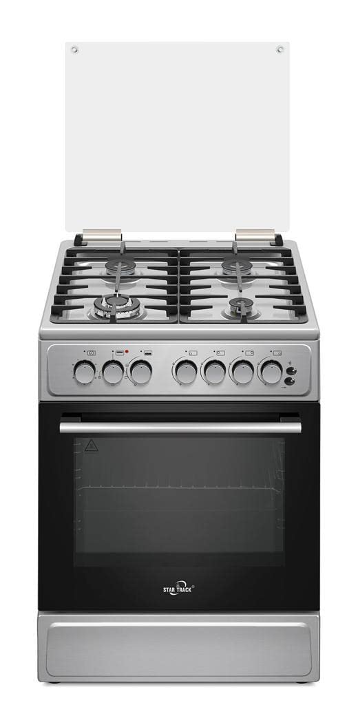 Cuisinière Mixte STAR TRACK 60x60 cm – 4 Feux Gaz + Four Électrique