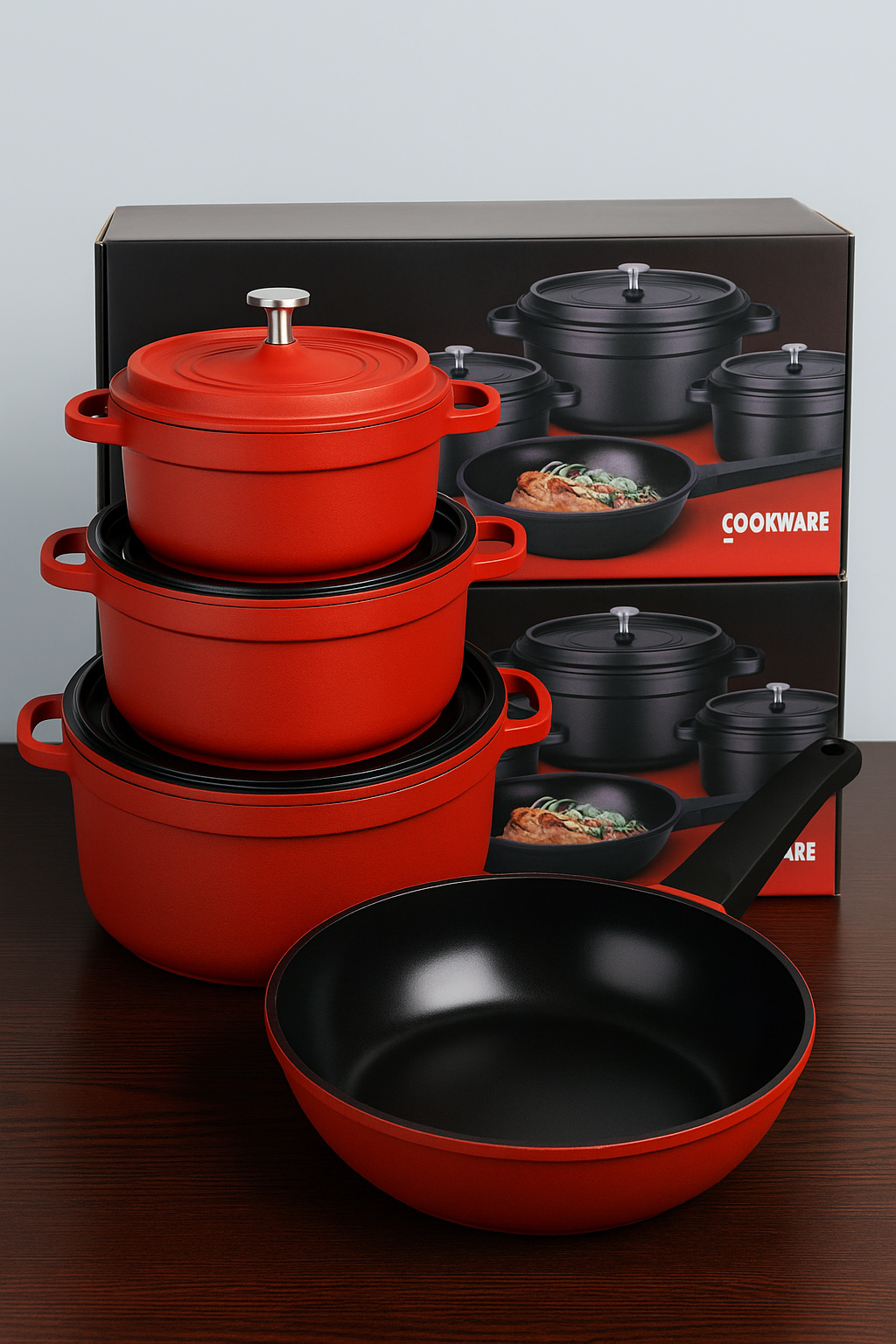 🍳Casserole de Cuisine Antiadhésive – 4 Pièces