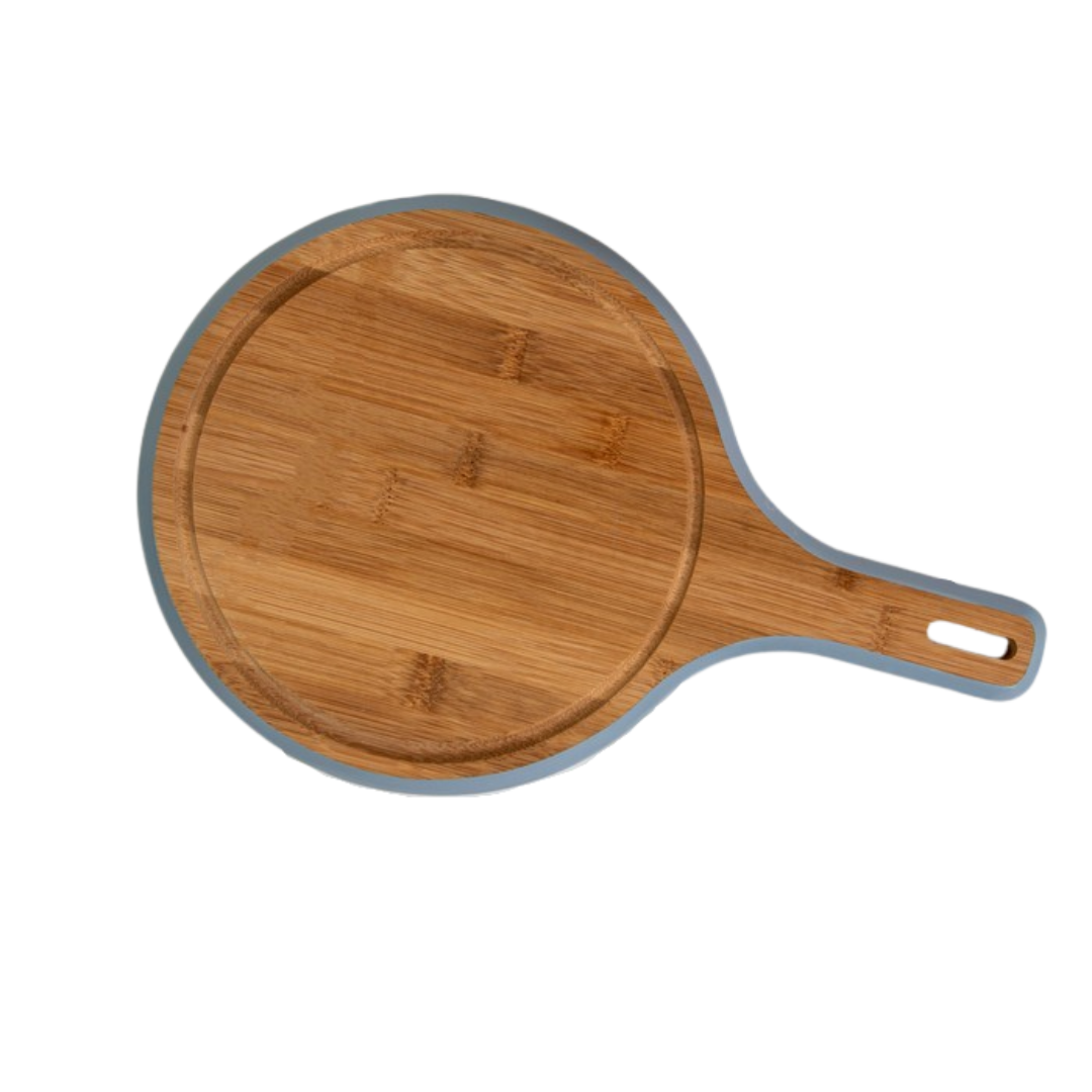 🍕 Planche de Service en Bois – Rond avec Manche