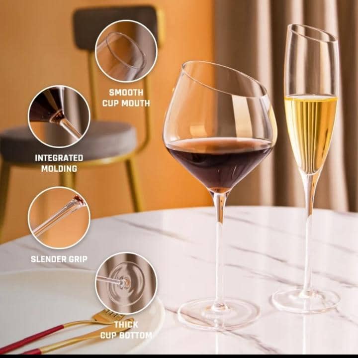 🍷🥂 Set de Verres à Vin & Champagne – Élégance et Raffinement