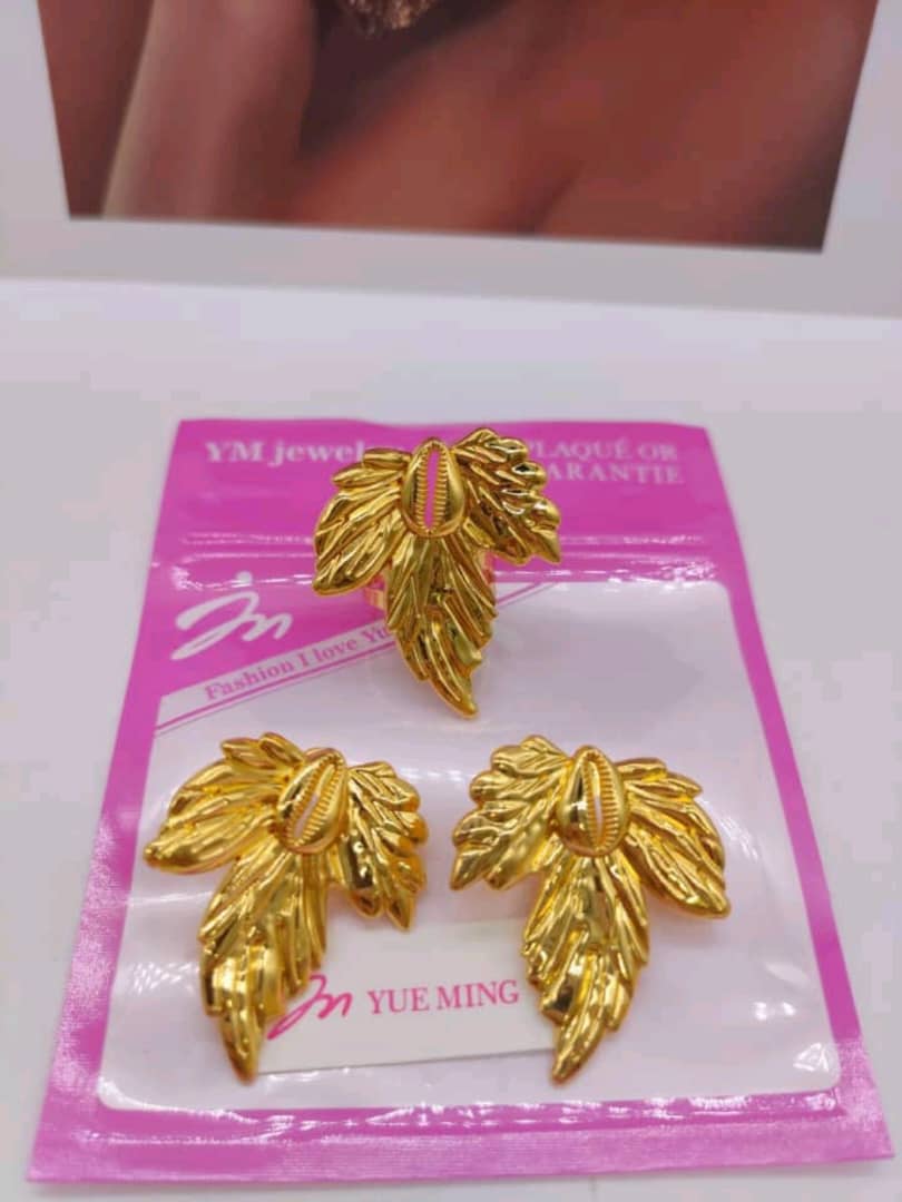 ✨ Ensemble Bijoux Fashion – Boucles d’Oreilles & Bague Assortie