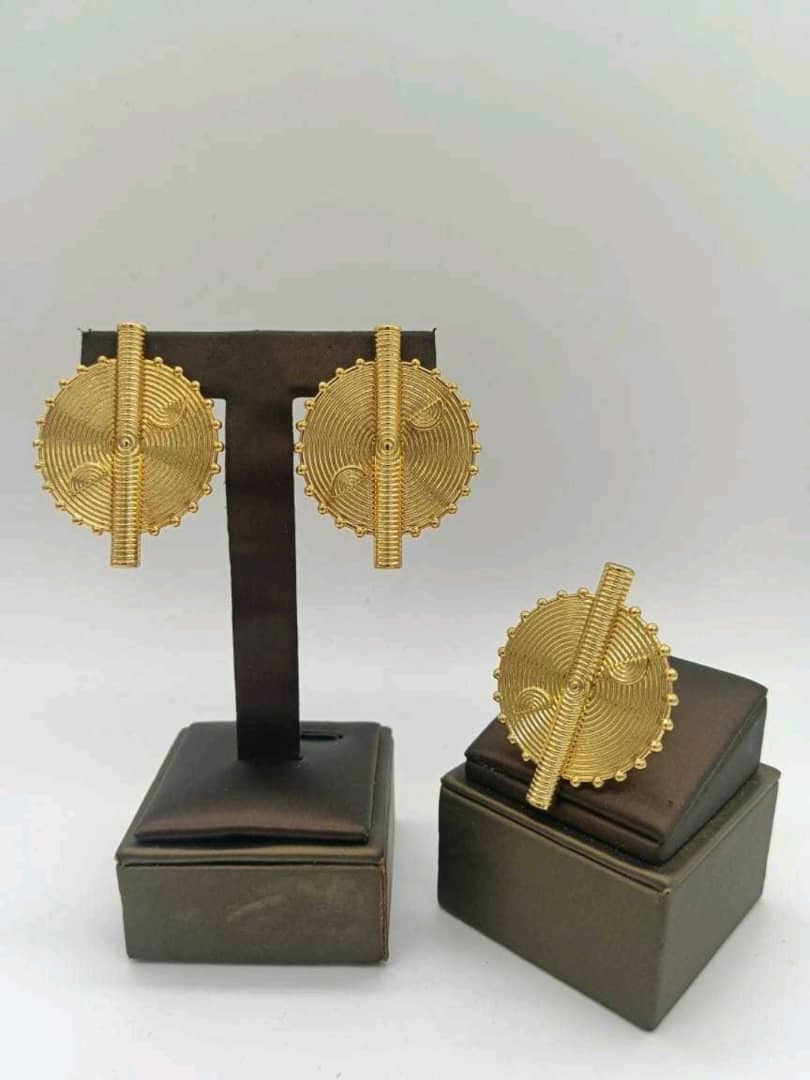 ✨ Ensemble Bijoux Fashion – Boucles d’Oreilles & Bague Assortie