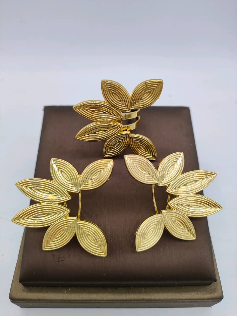 ✨ Ensemble Bijoux Fashion – Boucles d’Oreilles & Bague Assortie