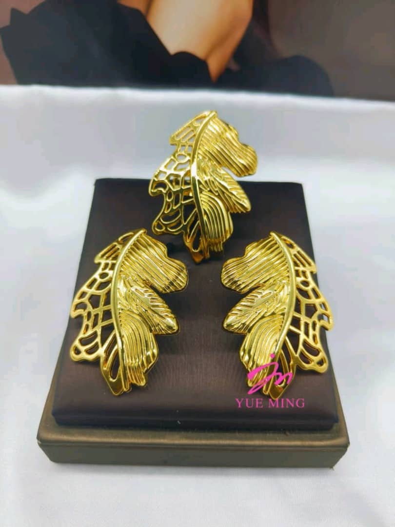 ✨ Ensemble Bijoux Fashion – Boucles d’Oreilles & Bague Assortie