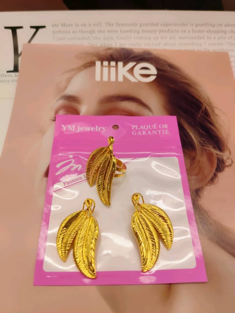 ✨ Ensemble Bijoux Fashion – Boucles d’Oreilles & Bague Assortie