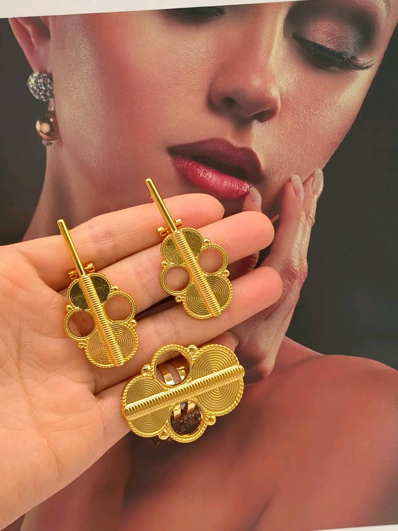 ✨ Ensemble Bijoux Fashion – Boucles d’Oreilles & Bague Assortie