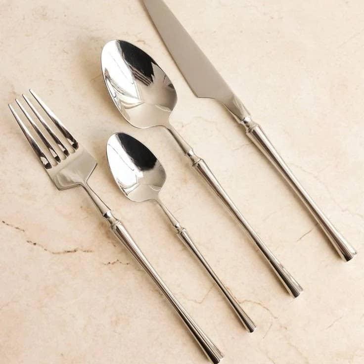 Couverts de Table  Argenté Luxe