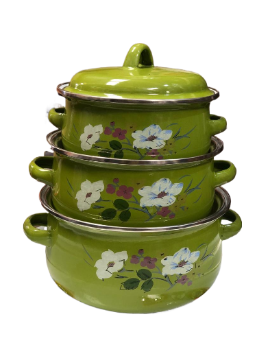 Série de  Bols  Émaillées série de 3