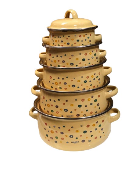 Série de Bols Émaillées série de 5