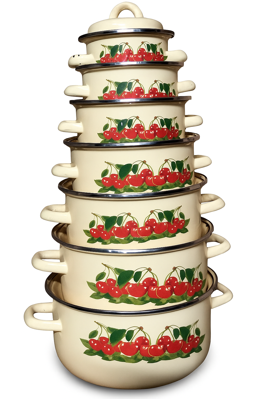 Série de Bols Émaillés série de 7