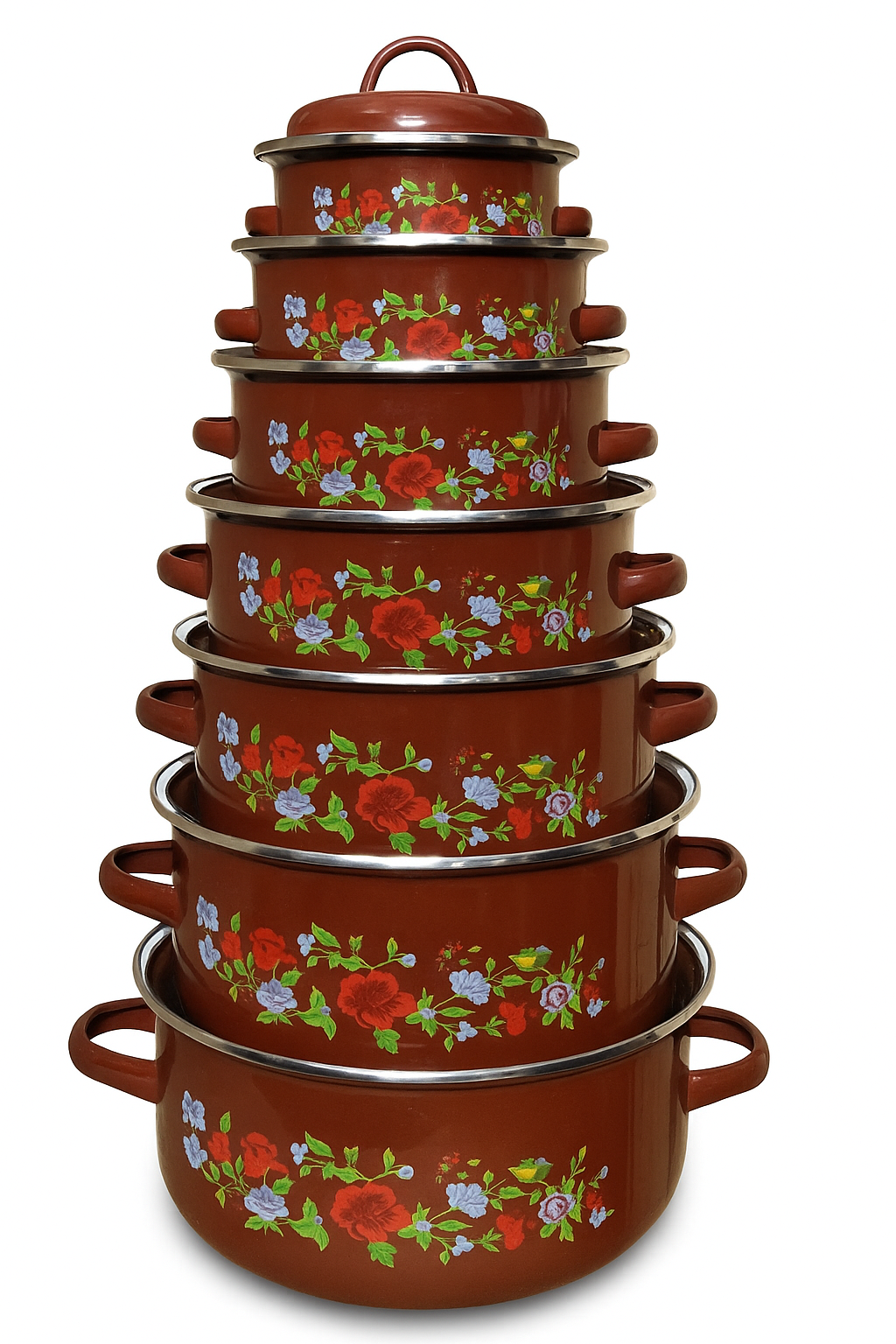 Série de Bols Émaillés série de 7