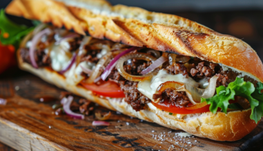 Sandwich : pain + viande haché ou poisson 