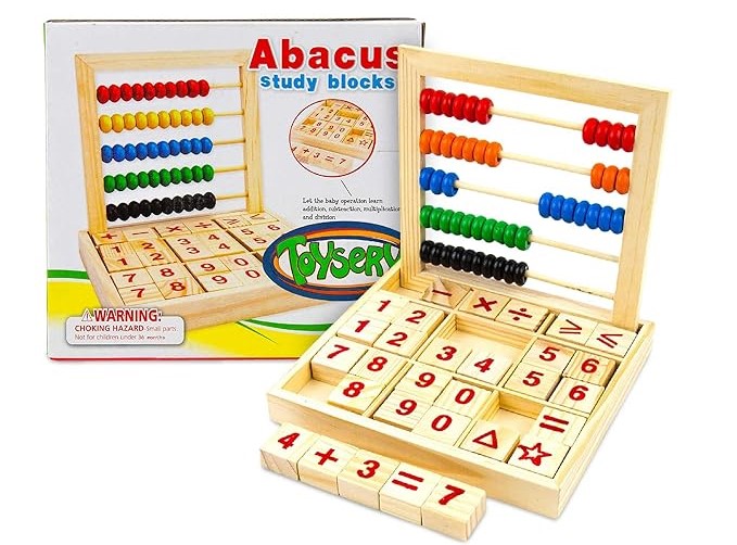 Abacus Study Blocks Wooden for Kids