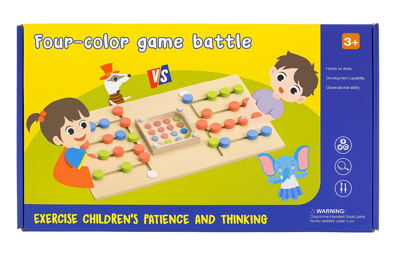 Four-color Game Battle – Jeu éducatif pour enfants