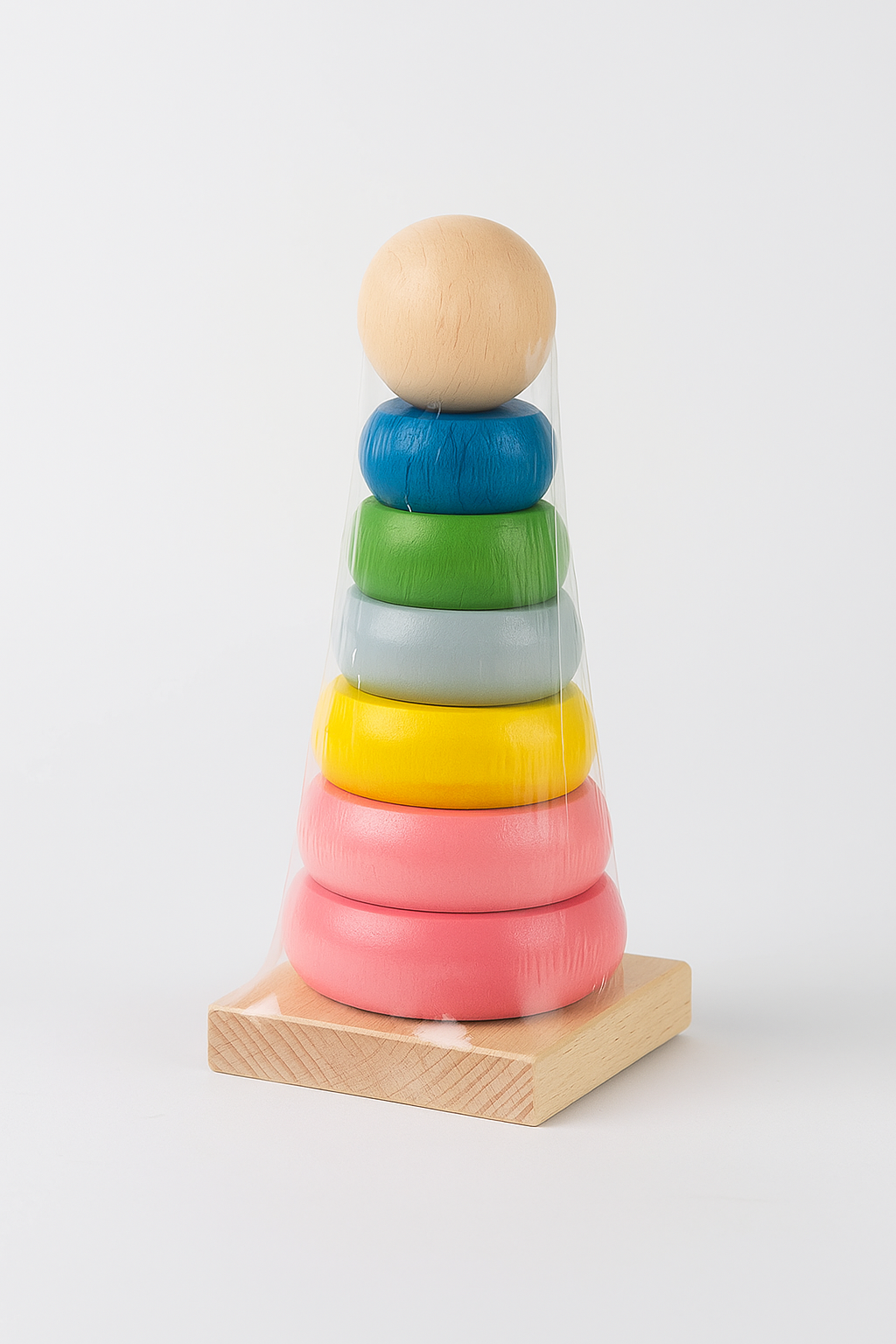 Jeu d’Empilage en Bois Coloré