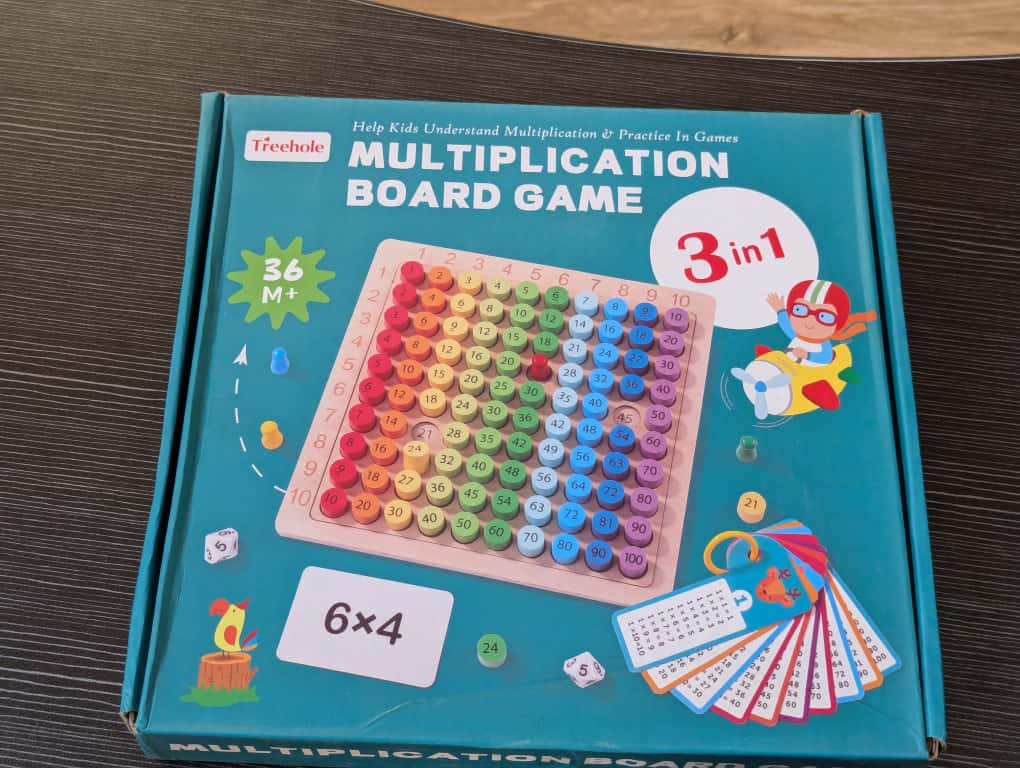 Multiplication board game