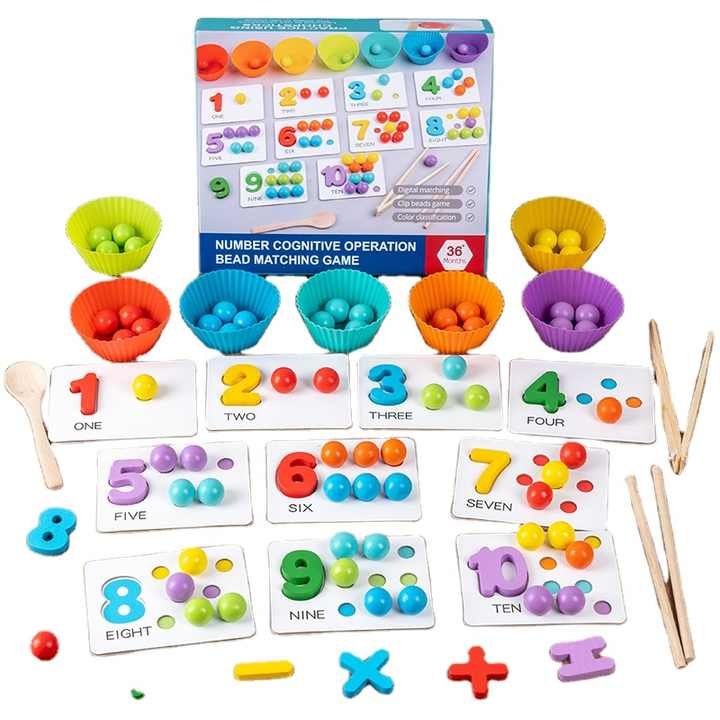 Number Cognitive Operation Bead Matching Game