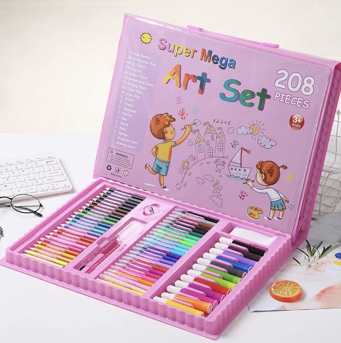 SUPER MEGA ART SET – 208 PIÈCES
