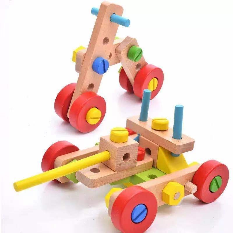 Wooden 45 pcs. Nut Assembly Game