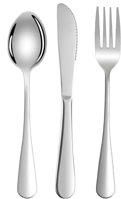 Ensemble de Couverts en Acier Inoxydable (3 pièces)