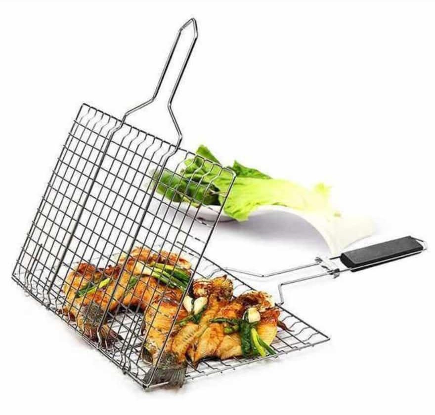 Grille de Cuisson Barbecue – Pince Grill en Acier Inoxydable
