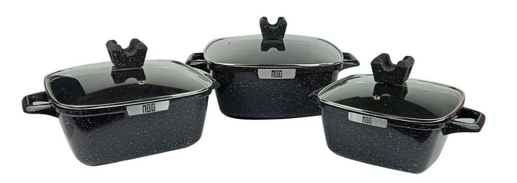 Série de 3 Casserole de Cuisine NGG