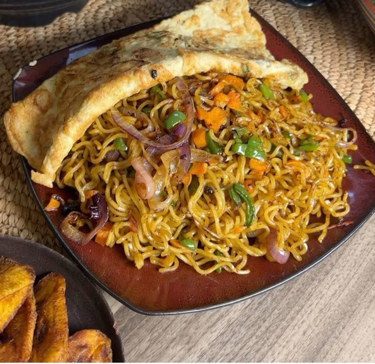 Indomie + omelette 