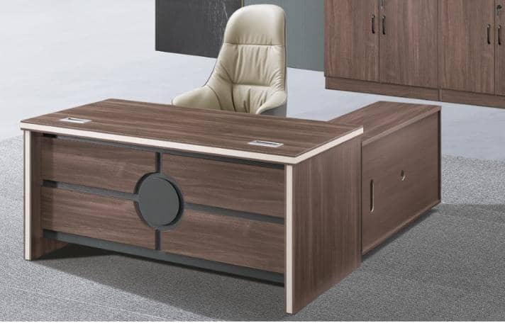 Bureau Importé avec Retour & Caisson