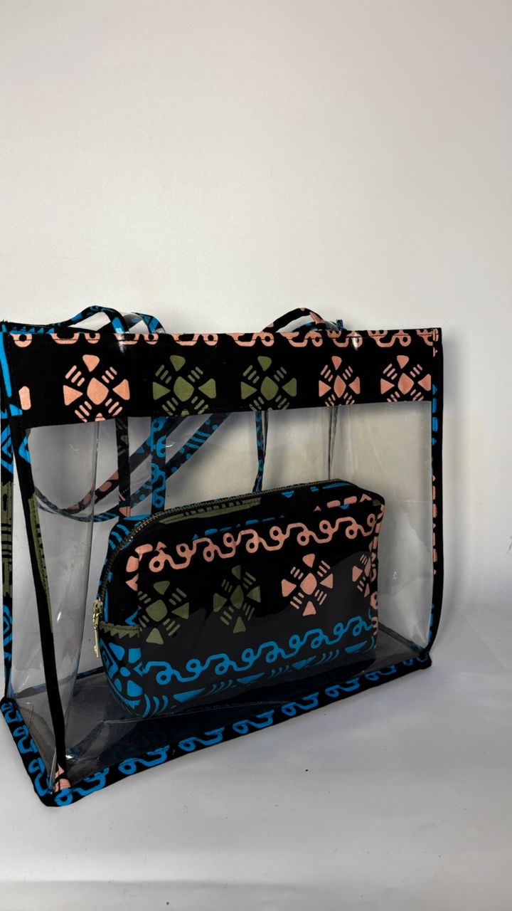 Sac Wax Transparent avec Trousse