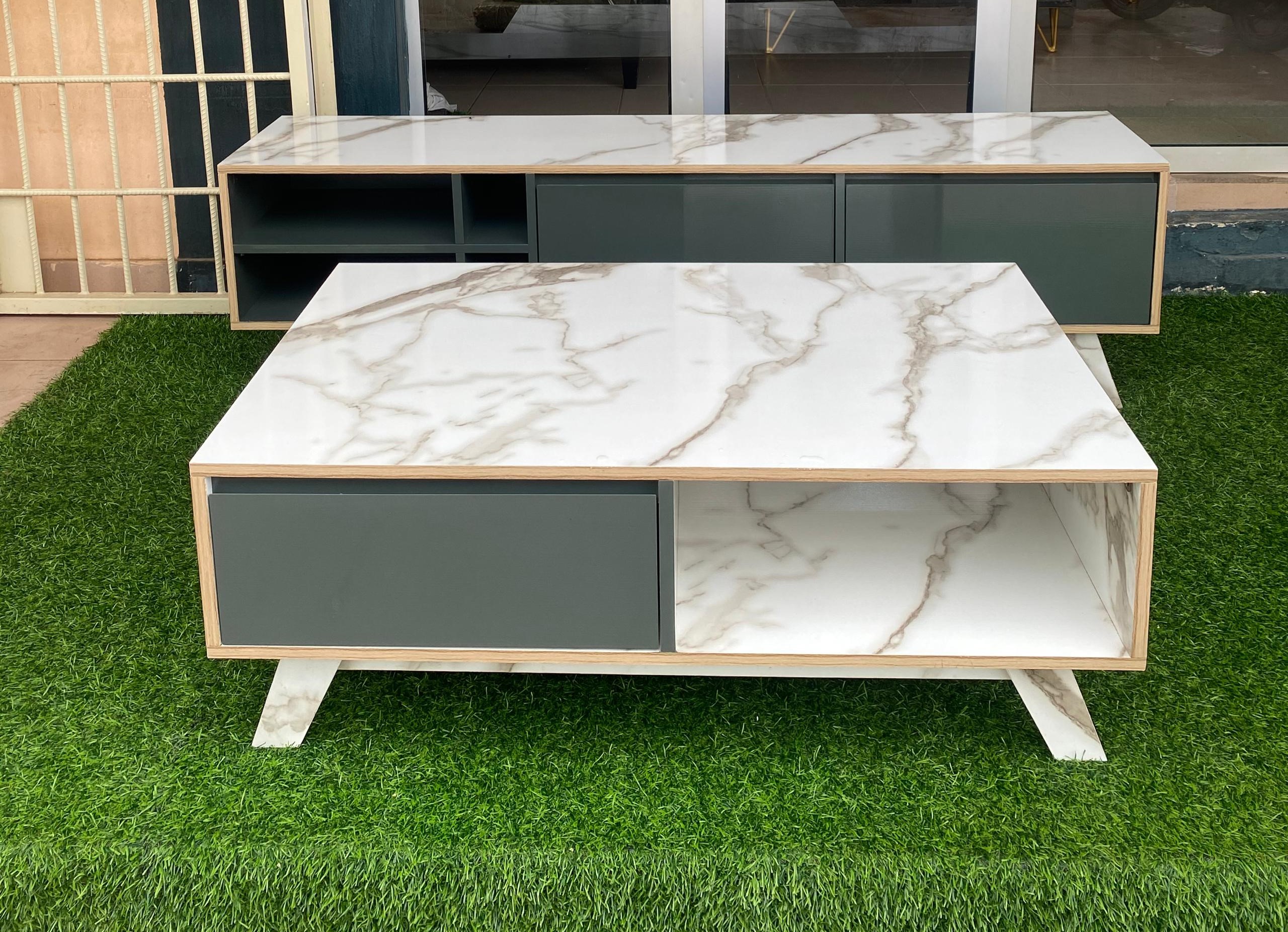 Ensemble Meuble TV + Table Basse Assortie