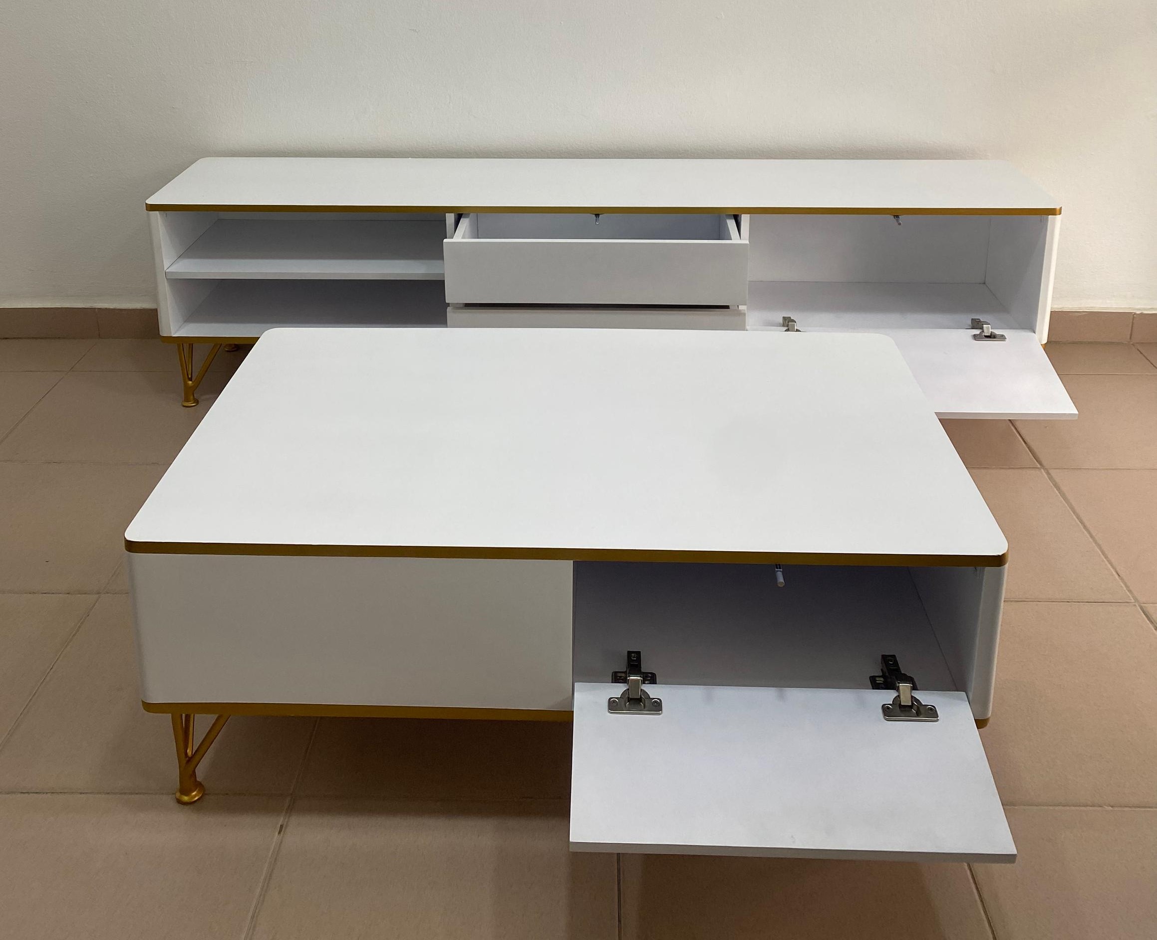 Ensemble Meuble TV + Table Basse Assortie