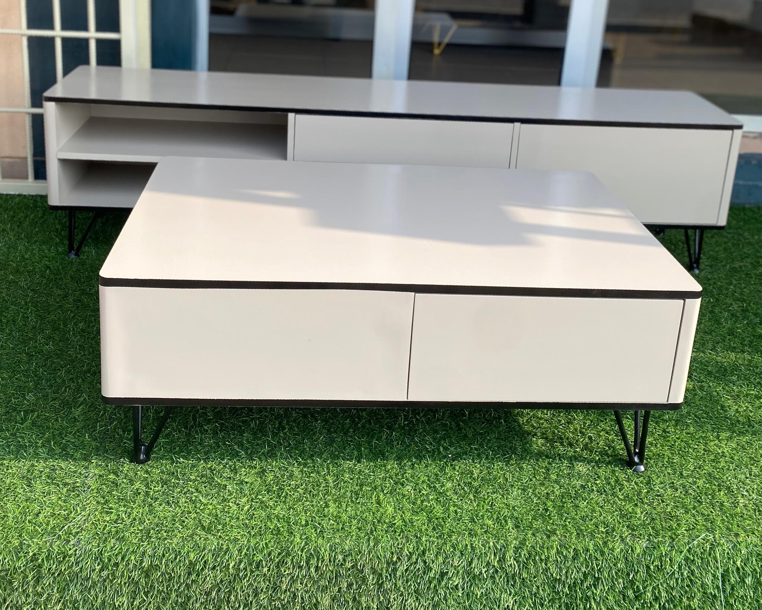 Ensemble Meuble TV + Table Basse Assortie