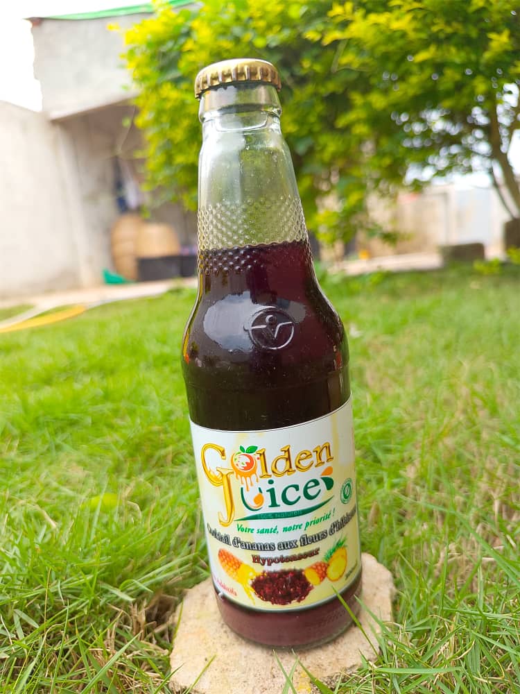 Golden Juice – Ananas aux fleurs d’Hibiscus (Pack de 6 )