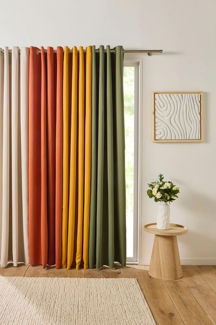 RIDEAUX UNIS MODERNES – COLLECTION COULEURS VIVES